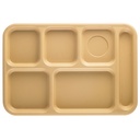 Bandeja plastica ABS 6 compartimentos bronceado Cambro