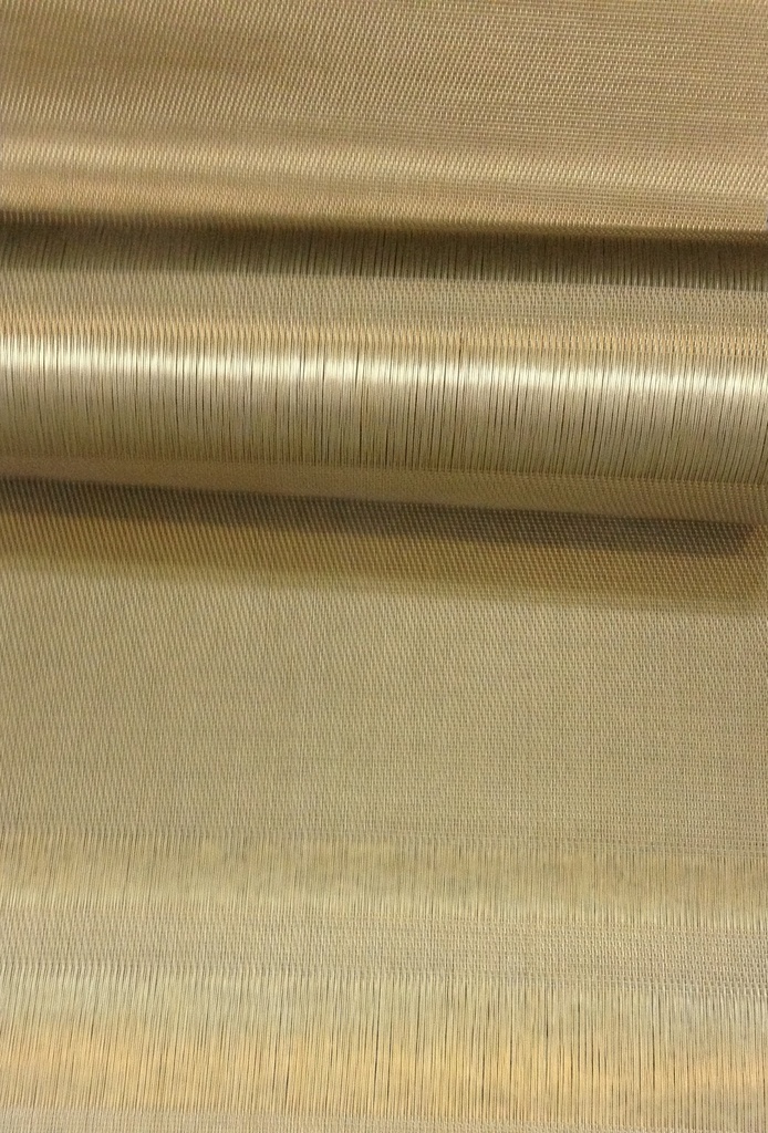 Camino de mesa tuxedo stripe oro rectangular 36 x 193 cm - Chilewich