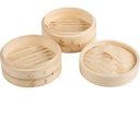 Set de 3 steamers en bamboo de 6" - Town Food