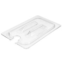 Tapa asa y muesca azafate de 1/4 policarbonato transparente Cambro