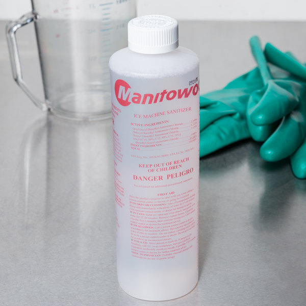 Sanitizer hazardous lbls for intl shpmt Manitowoc