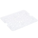 Fondo perforado azafate 1/2 policarbonato transparente - Cambro