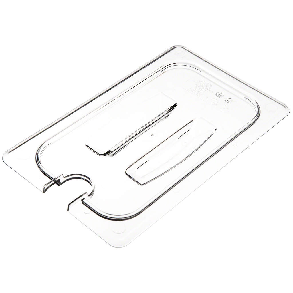 Tapa asa y muesca azafate de 1/4 policarbonato transparente - Cambro China