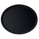 Bandeja fibra vidrio ovalada antideslizante 73.5 x 60 cm negro - Cambro USA