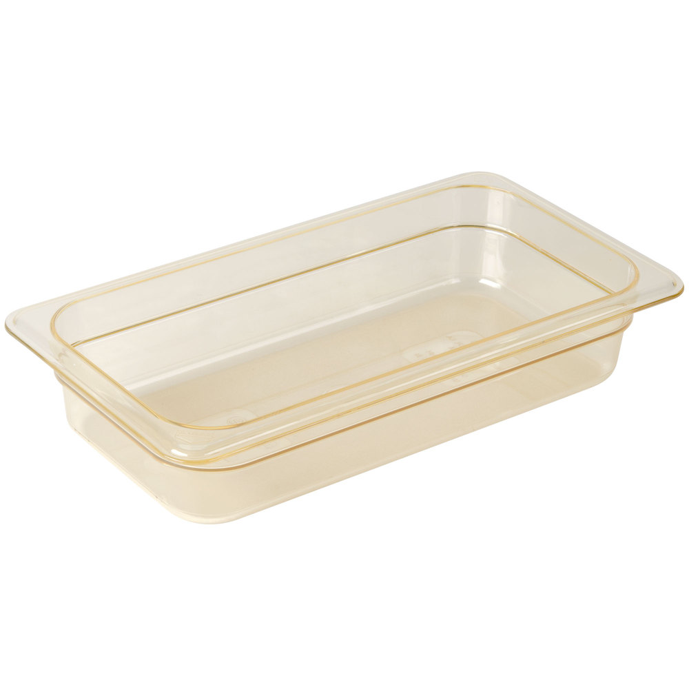 Recipiente 1/3 h pan 2.4lts. altas temperaturas ambar - Cambro USA