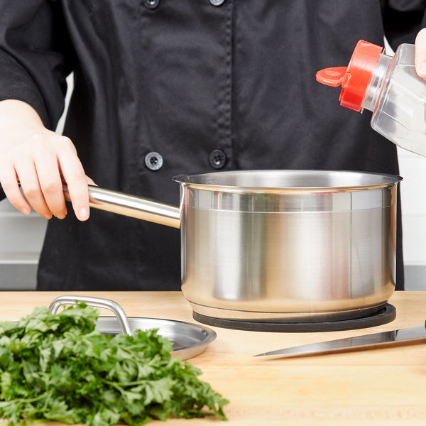 Olla para salsas con tapa 2.6 lts optio en acero inoxidable - Vollrath