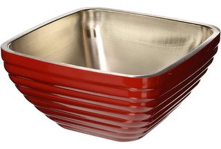 Tazón cuadrado color rojo cabernet (Outlet) - Vollrath