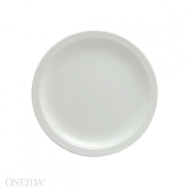 Plato llano ala angosta porcelana 16.3cm blanco brillantes  (Outlet) - Oneida