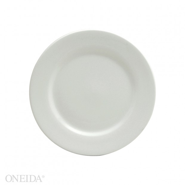 Plato llano redondo porcelana 15.8 cm blanco brillante  - Oneida