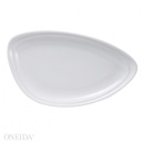 [R4700000347-O] Plato triangular porcelana fina 25 cm mood (Outlet) - Oneida