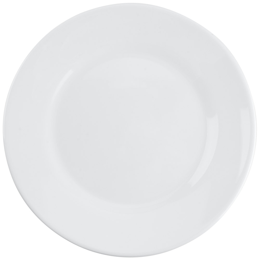 Plato Llano Blanco de Vidrio Templado Restaurant, 25.2 cm - Arcoroc