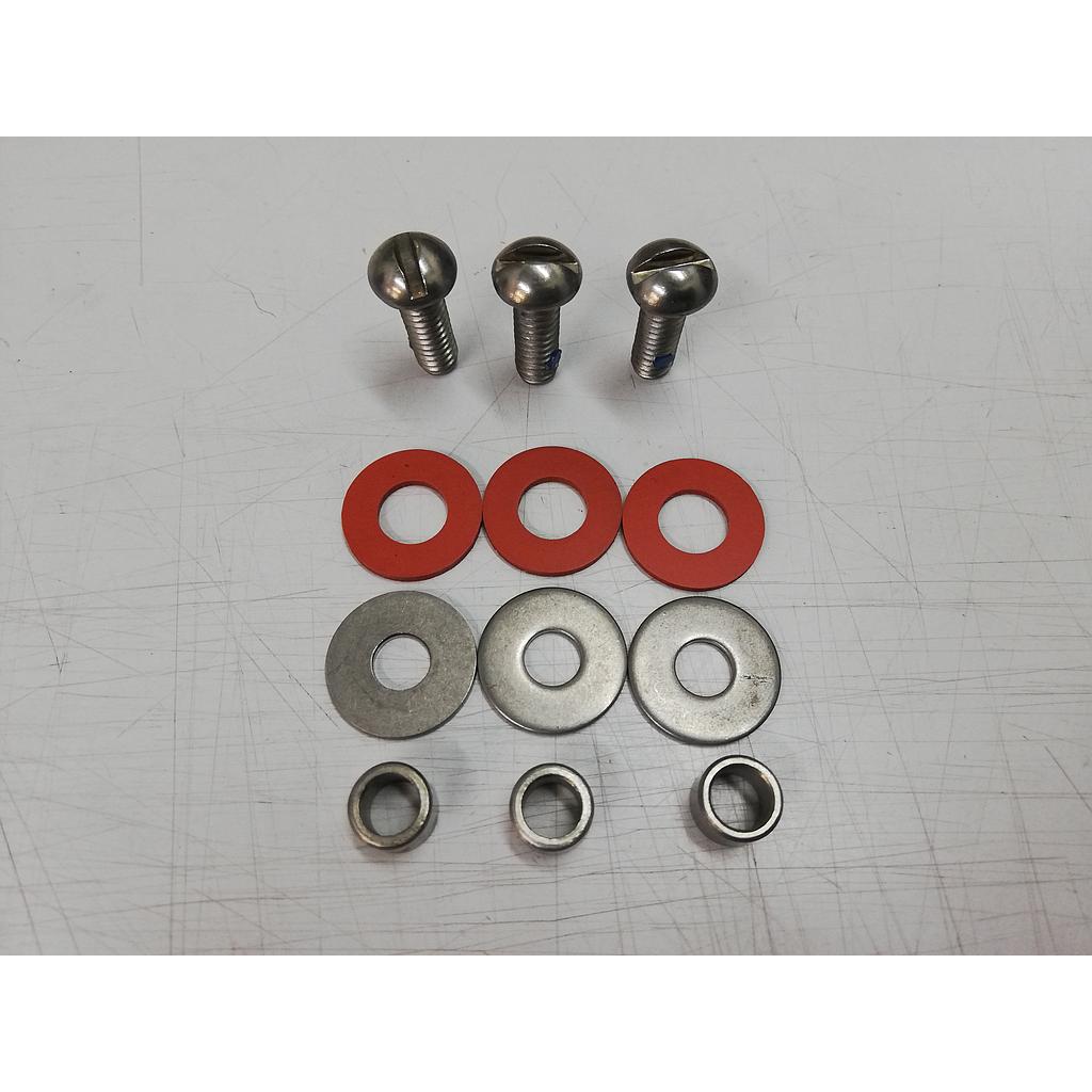Bowl support screws, spacers, washers - Sunkist