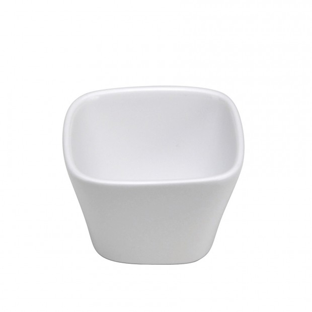 Mini Bowl Cuadrado de Porcelana Fina Blanco Brillante 8.89 cm 11.8 onz (Outlet) - Oneida