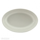 [R4220000368-O] Plato Ovalado de Porcelana Fina, 31.5 cm Royal (Outlet) - Oneida