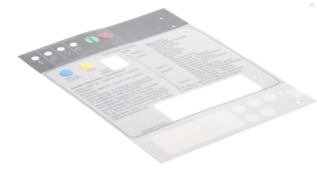 Label - controller - Scotsman USA