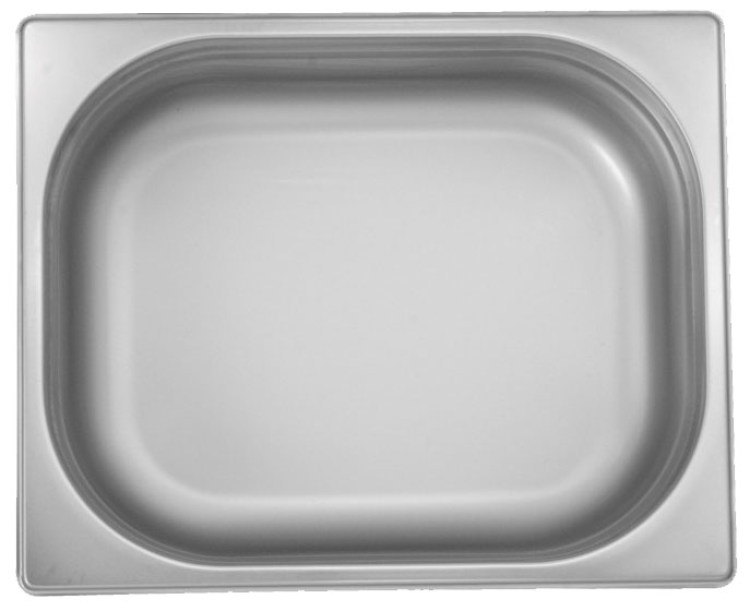 Recipiente de 1/2 en acero inoxidable 32.5x26.5x15cm - Ozti