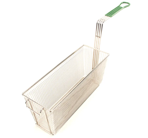[8030427] Canastilla Triple para freidoras: SR162, D60, HD60, LHD65, FQG80, FQG100, FQ120, RE80, FQE80, HD60G, D60G, SR62, FQG120, HD63, RE80, FQE80, 5-5/8" W × 15-7/8" L × 7-1/4" - Frymaster