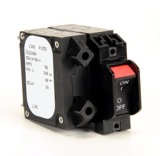 [15480] Switch rocker 50a 2 pole panel mount - Nieco