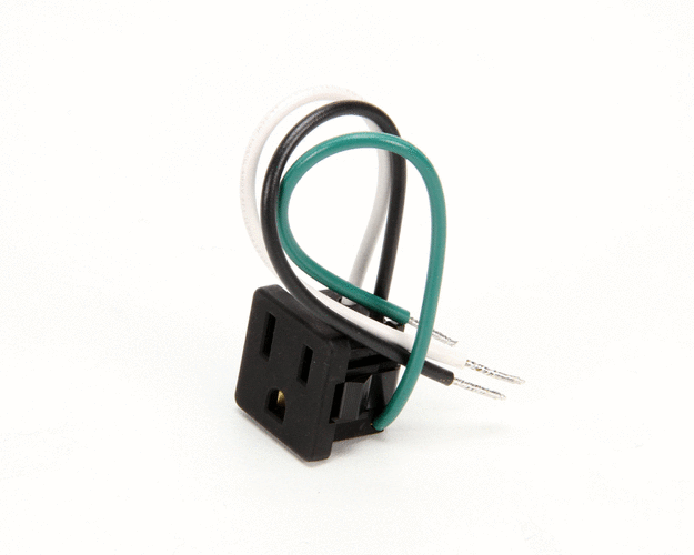 [801229] Receptacle, 3way Blk - True