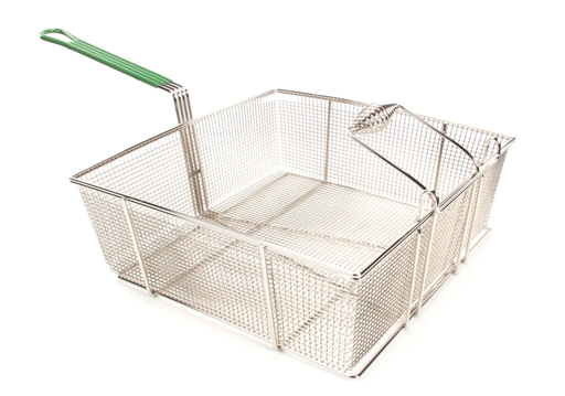 [8030017] Canastilla completa para freidoras: MJCF, HD60G, D60, D60G, SR62, FQG80, HD63, SR162, tamaño 17-1/2" W × 16-3/4" L × 6" D (No se puede usar con elevadores de canastilla) - Frymaster 