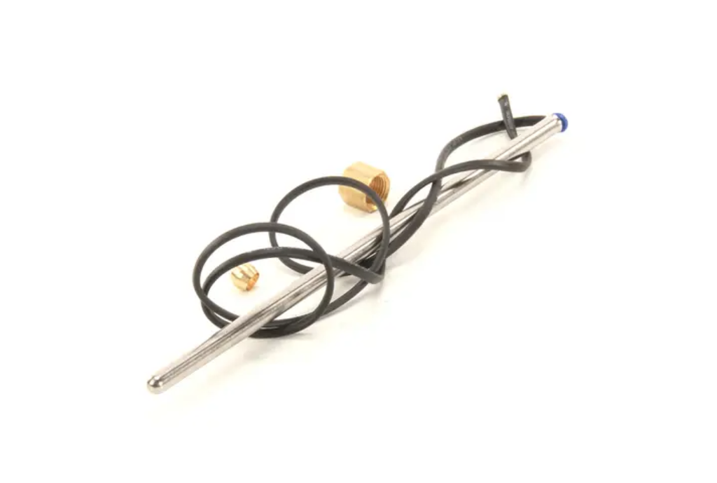 Temp. probe 8" long digital 34" lg wires - general use Fetco