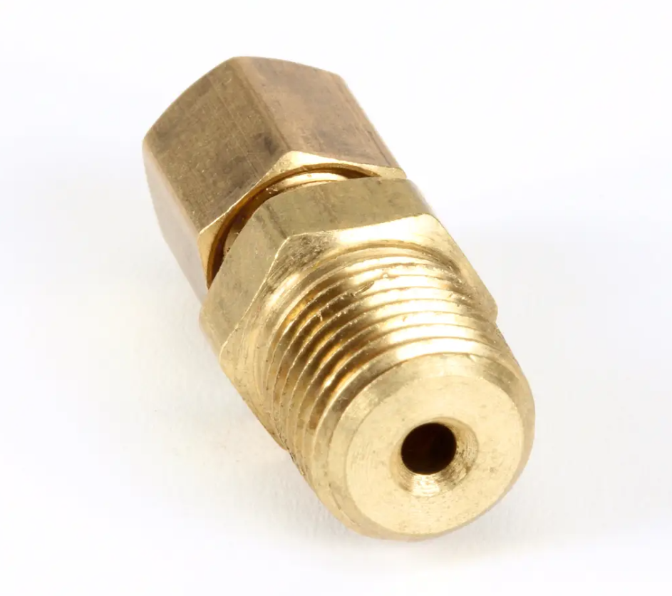 Fitting adaptor 1/8&quot; NPT x 1/8&quot; tube brass - Frymaster