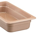 Recipiente GN 1/3  de 2" de profundidad para alta temperatura color arena (azafate) - Cambro