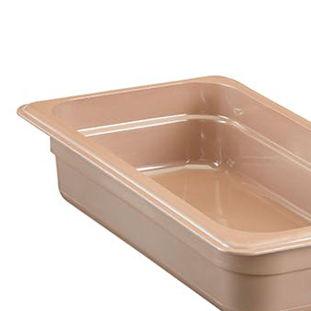 Recipiente GN 1/3  de 2" de profundidad para alta temperatura color arena (azafate) - Cambro