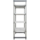 Unidad de estantería inicial Elements con 4 entrepaños ventilados, 107cm. x 61cm. x 183cm. (frente, fondo, alto) - Cambro