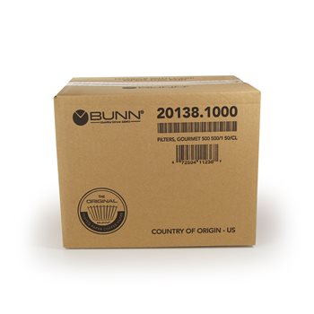 Filtros gourmet 13&quot;3/4 para maquinas tf. caja x 500 - Bunn 