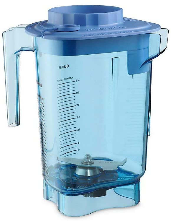 Vaso para licuadora, capacidad 48 oz/1.4 lt, incluye cuchilla y tapa, color azul - Vitamix
