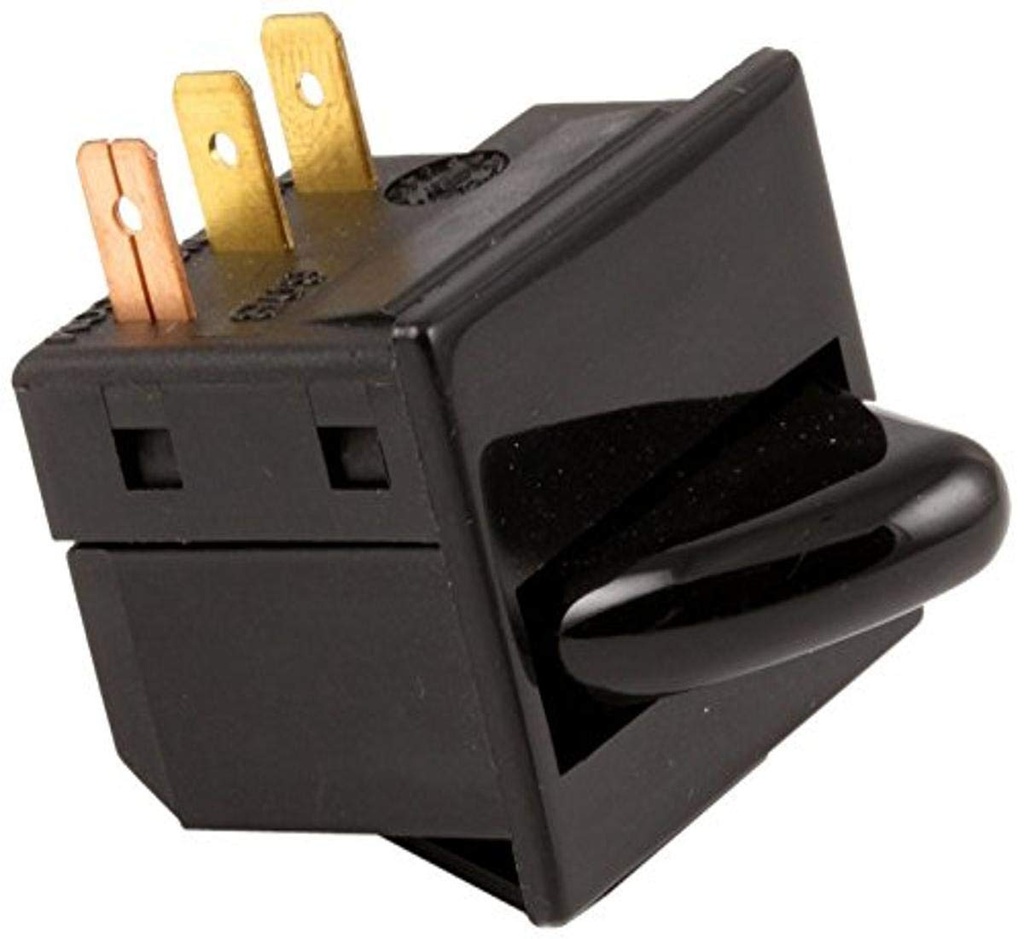 Switch rocker "3 prong" blk True