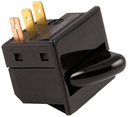 Switch rocker "3 prong" blk True