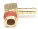 Ftg hose barb 1/4hx1/4 mpt 90deg brass Cleveland