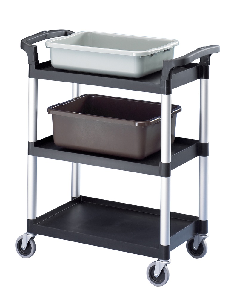Carro versatil liviano abierto cap. 136 kg negro - Cambro China