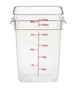 Recipiente cuadrado 20.8lts policarbonato transparente - Cambro China