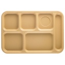 Bandeja plastica ABS 6 compartimentos bronceado - Cambro USA