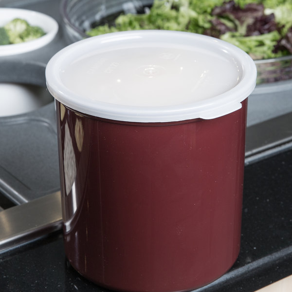 Tarro con tapa para almacenar alimentos 2.4lts castaño - Cambro USA