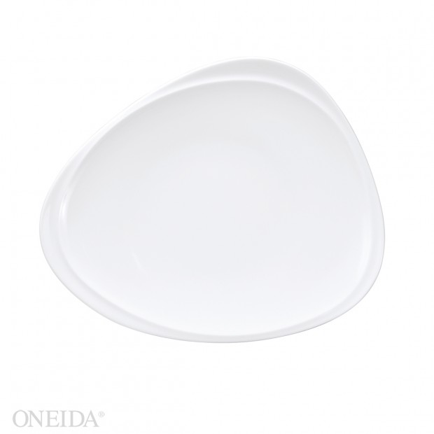 Plato triangular porcelana fina 30.4 cm mood (Outlet) - Oneida