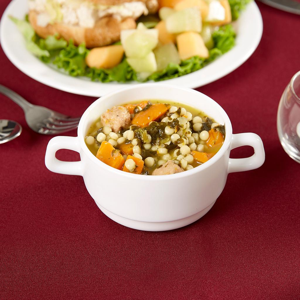 Tazón Consomé Blanco de Vidrio Templado Restaurante, 10 1/4 oz - Arcoroc