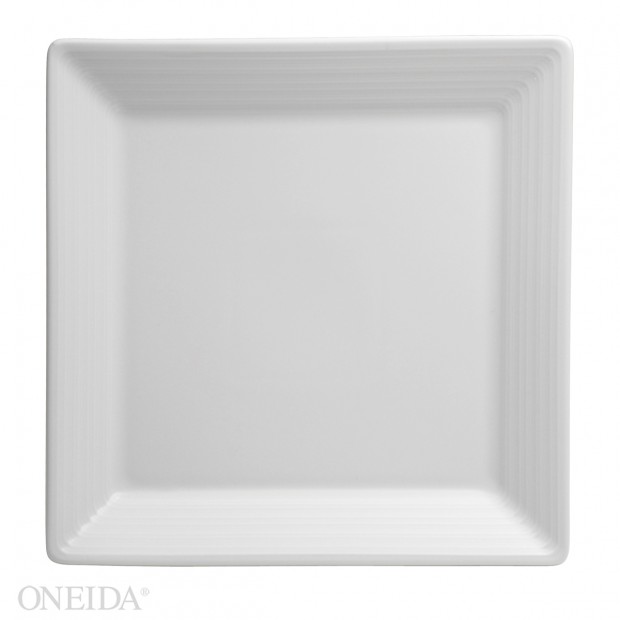 Plato cuadrado porcelana fina 25cm botticelli (Outlet) - Oneida