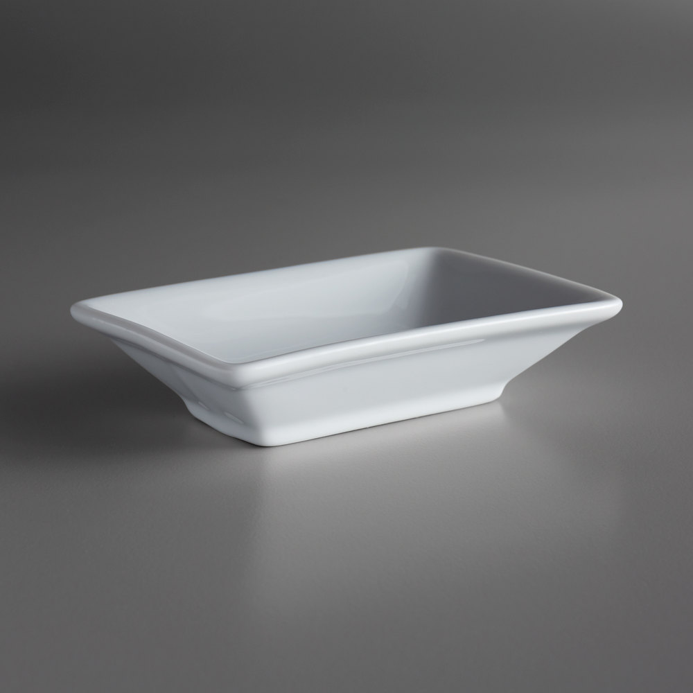 Fuente Rectangular de Porcelana Fina Fusión, 10.1 cm (Outlet) - Oneida