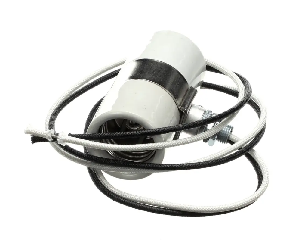 Lamp sock twin 28" leads fw - Hatco