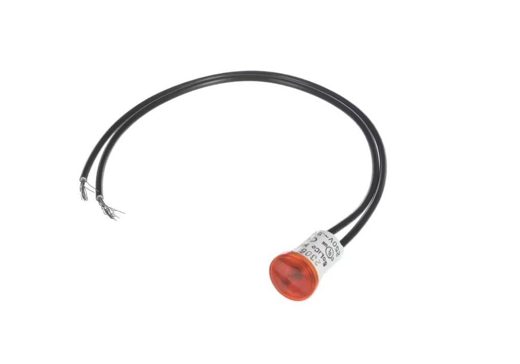 Pilot red 250v neon round - Garland