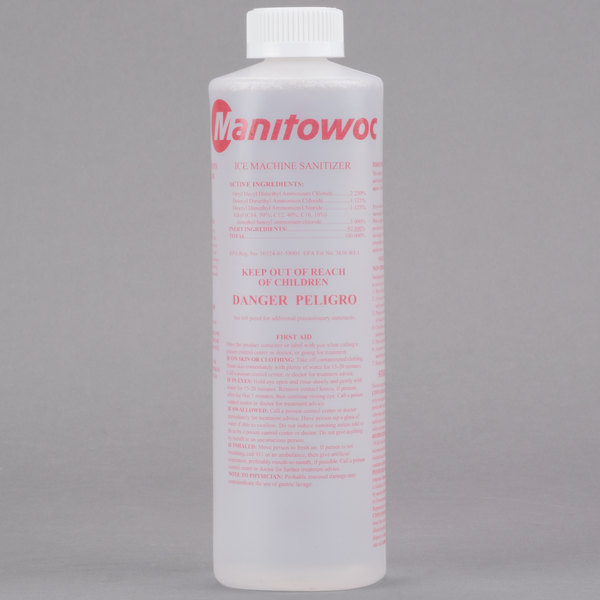 Sanitizer hazardous lbls for intl shpmt - Manitowoc