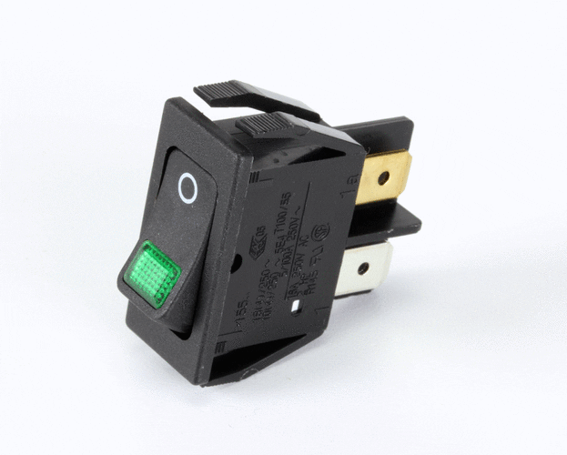 Switch roc dpst 16a 250v illum - Hatco