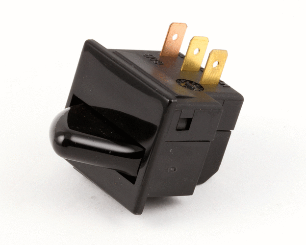 Switch rocker "3 prong" blk - True