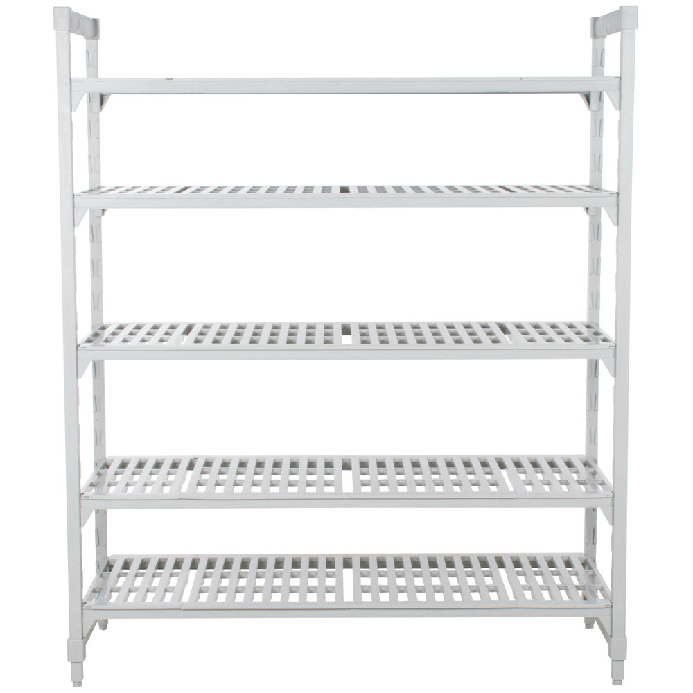 Unidad inicial de estantería Premium ventilada con 4 entrepaños de 21 x 48 x 72" - Cambro China