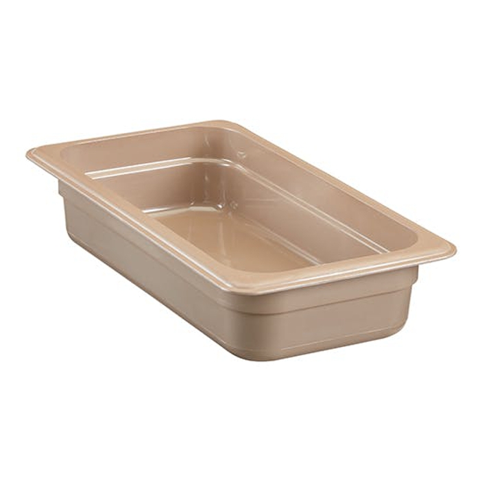 Recipiente GN 1/3 de 2" de profundidad para alta temperatura color arena (azafate) (Outlet) - Cambro