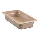 Recipiente GN 1/3 de 2" de profundidad para alta temperatura color arena (azafate) (Outlet) - Cambro